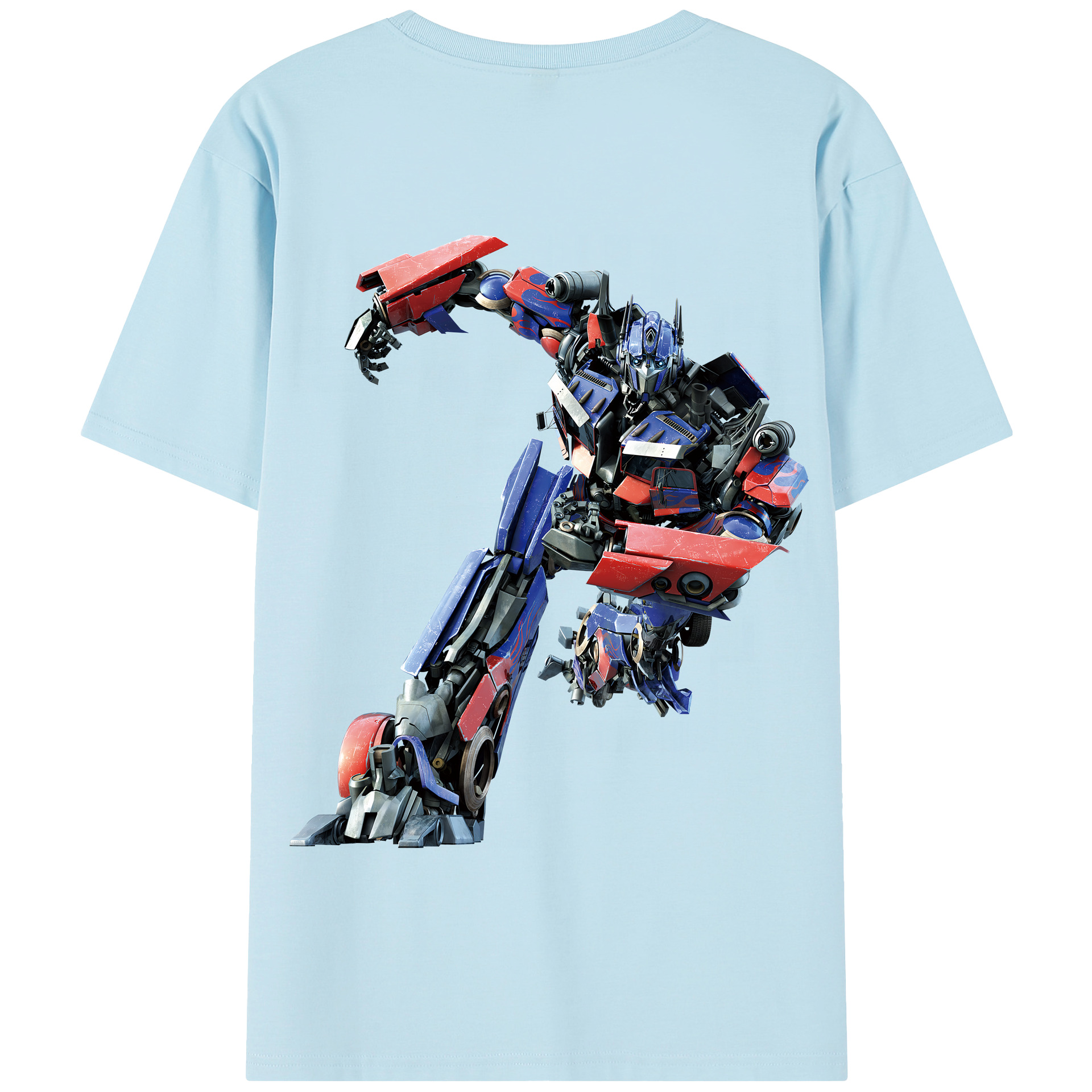 （画像用） Transformers トランスフォーマー 綿100％半袖Tシャツ（背面プリント）